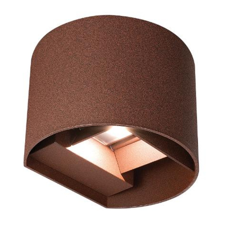 ΑΠΛΙΚΑ LED ΟΒΑΛ UP & DOWN 2x5W 3CCT ΣΚΟΥΡΙΑ ΑΛΟΥΜΙΝΙΟΥ