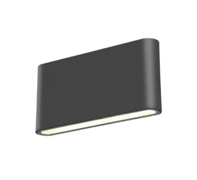 ΑΠΛΙΚΑ LED ΠΛΑΚΕ UP & DOWN 2Χ6W 3000K ΑΝΘΡΑΚΙ ΑΛΟΥΜΙΝΙΟΥ