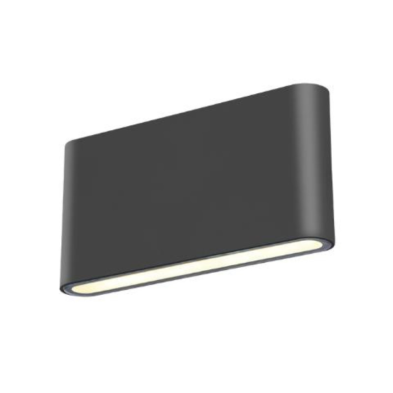 ΑΠΛΙΚΑ LED ΠΛΑΚΕ UP & DOWN 2Χ6W 3000K ΑΝΘΡΑΚΙ ΑΛΟΥΜΙΝΙΟΥ