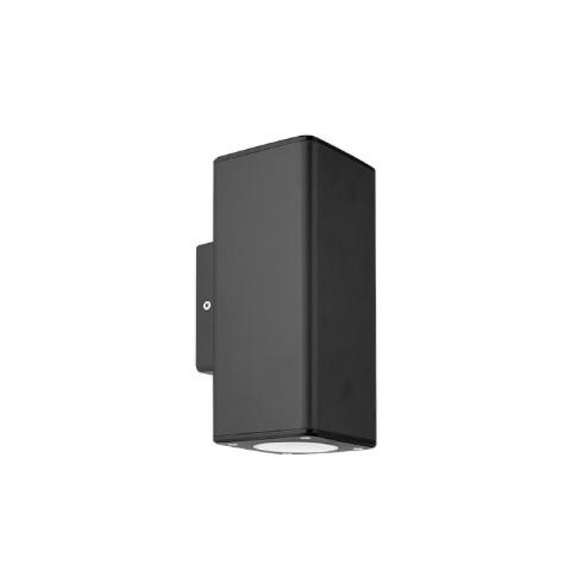 ΑΠΛΙΚΑ 2ΧGU10 UP & DOWN ΑΝΘΡΑΚΙ ΤΕΤΡΑΓΩΝΗ ΠΛΑΣΤΙΚΗ 76x76mm