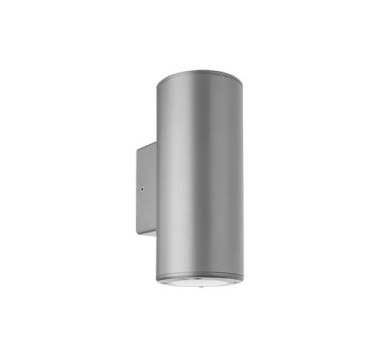ΑΠΛΙΚΑ 2ΧGU10 UP & DOWN ΓΚΡΙ ΣΤΡΟΓΓΥΛΗ ΠΛΑΣΤΙΚΗ Φ76mm