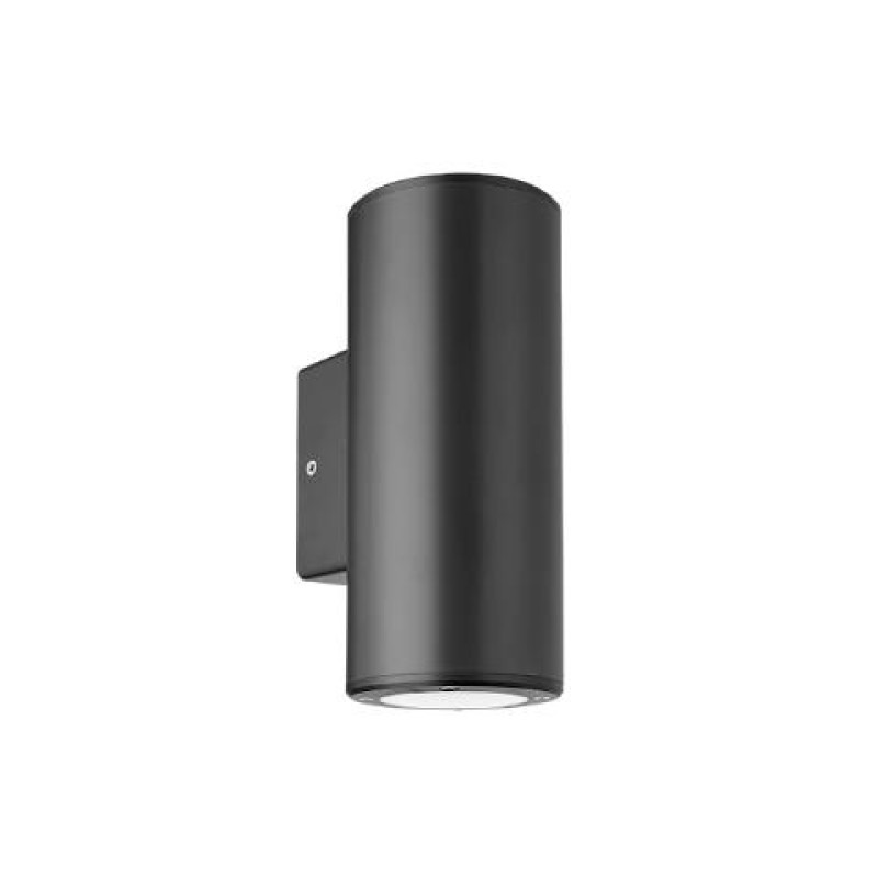ΑΠΛΙΚΑ 2ΧGU10 UP & DOWN ΑΝΘΡΑΚΙ ΣΤΡΟΓΓΥΛΗ ΠΛΑΣΤΙΚΗ Φ76mm