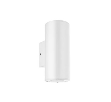 ΑΠΛΙΚΑ 2ΧGU10 UP & DOWN ΛΕΥΚΟ ΣΤΡΟΓΓΥΛΗ ΠΛΑΣΤΙΚΗ Φ76mm