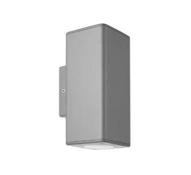 ΑΠΛΙΚΑ 2ΧGU10 UP & DOWNΓΚΡΙ ΤΕΤΡΑΓΩΝΗ ΠΛΑΣΤΙΚΗ 90x90mm