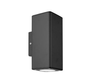 ΑΠΛΙΚΑ 2ΧGU10 UP & DOWN ΑΝΘΡΑΚΙ ΤΕΤΡΑΓΩΝΗ ΠΛΑΣΤΙΚΗ 90x90mm