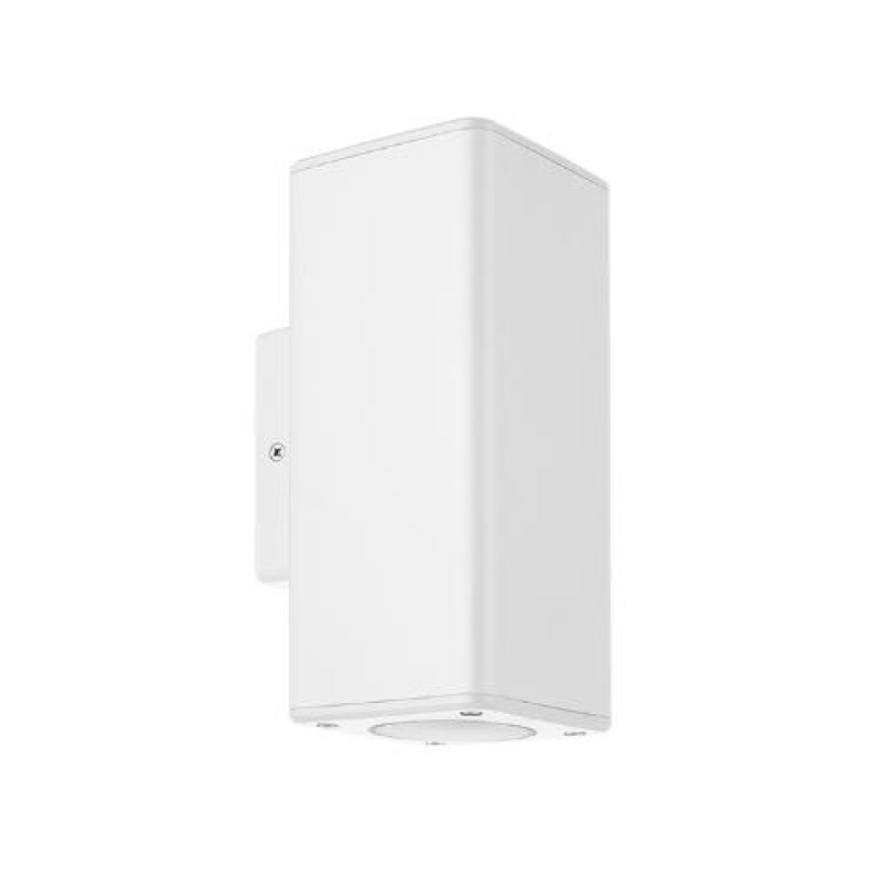 ΑΠΛΙΚΑ 2ΧGU10 UP & DOWN ΛΕΥΚΟ ΤΕΤΡΑΓΩΝΗ ΠΛΑΣΤΙΚΗ 90x90mm