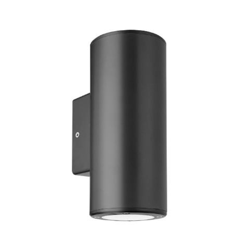 ΑΠΛΙΚΑ 2ΧGU10 UP & DOWN ΑΝΘΡΑΚΙ ΣΤΡΟΓΓΥΛΗ ΠΛΑΣΤΙΚΗ Φ76mm