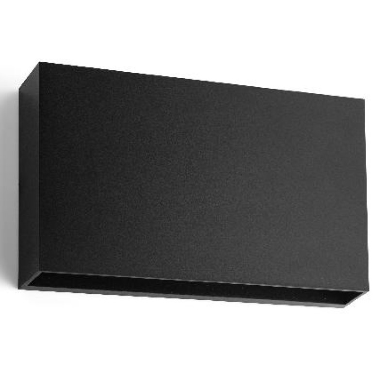 ΑΠΛΙΚΑ LED UP & DOWN 2x6W 3000k ΑΝΘΡΑΚΙ ΠΛΑΣΤΙΚΗ