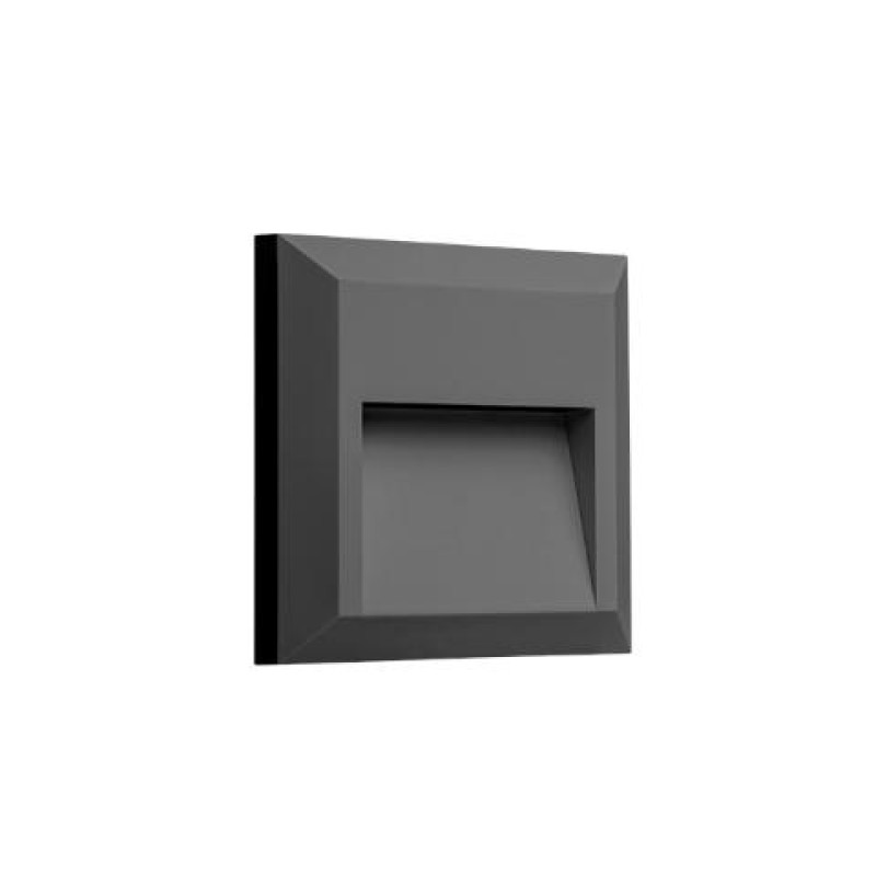 ΑΠΛΙΚΑ LED 2.1W 3CCT ΜΙΣΟ ΤΕΤΡΑΓΩΝΗ ΑΝΘΡΑΚΙ ΠΛΑΣΤΙΚΗ DOWN