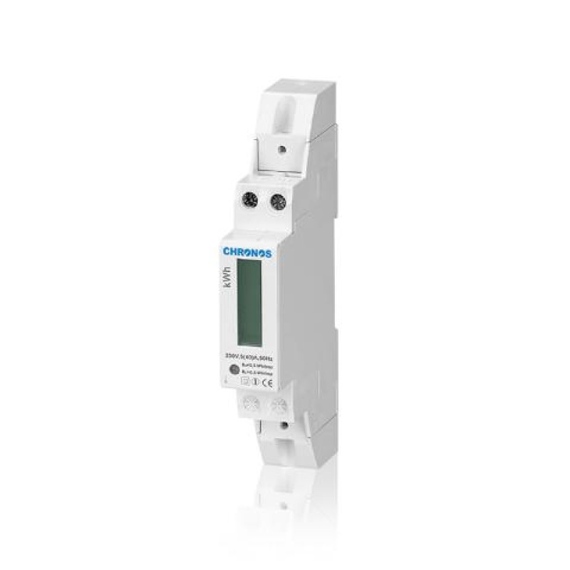 ΜΕΤΡΗΤΗΣ  kWh ΡΑΓΑΣ 1Θ 1Φ ΨΗΦΙΑΚΟΣ CHRONOS  230V/5(32A)