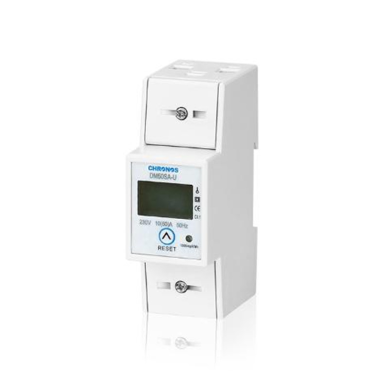 ΜΕΤΡΗΤΗΣ kWh ΡΑΓΑΣ 2Θ 1Φ ΨΗΦΙΑΚΟΣ ΜΕ RESET CHRONOS 230V/10(60)A