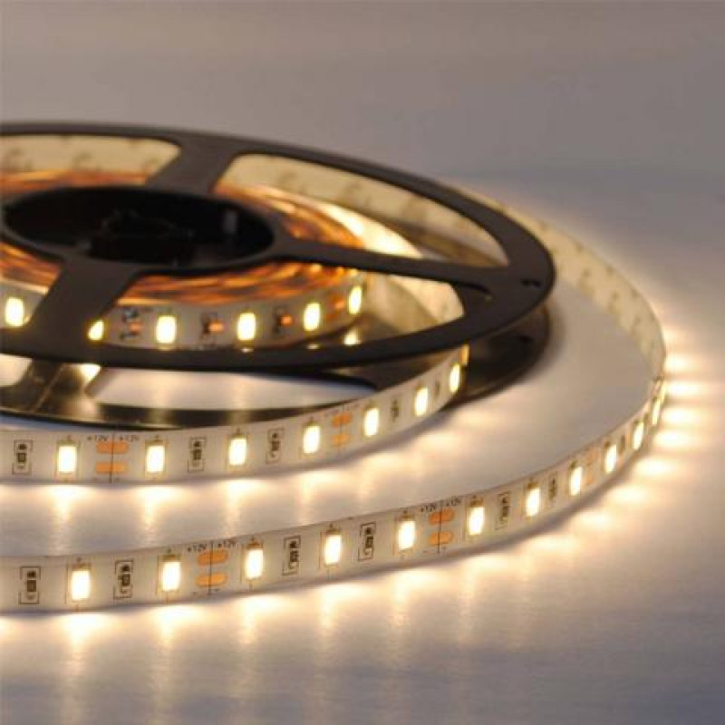 ΛΕΝΤΟΤΑΙΝΙΑ 12V IP20 60leds 4.8W ΘΕΡΜΟ ΜΕ ΑΥΤ/ΤΟ 3Μ