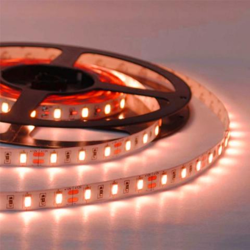 ΛΕΝΤΟΤΑΙΝΙΑ 12V IP20 60leds 4.8W KOKKINH ΜΕ ΑΥΤ/ΤΟ 3Μ
