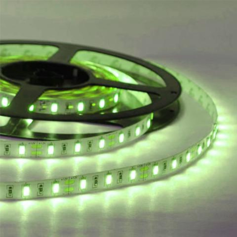 ΛΕΝΤΟΤΑΙΝΙΑ 12V IP20 60leds 4.8W ΠΡΑΣΣΙΝΗ ΜΕ ΑΥΤ/ΤΟ 3Μ