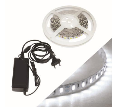 ΛΕΝΤΟΤΑΙΝΙΑ 2Μ 28.8W IP44 ΨΥΧΡΟ ME ΤΡΟΦΟΔΟΤΙΚΟ BLISTER