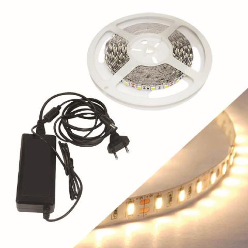 ΛΕΝΤΟΤΑΙΝΙΑ 2Μ 28.8W IP44 ΘΕΡΜΟ ME ΤΡΟΦΟΔΟΤΙΚΟ BLISTER