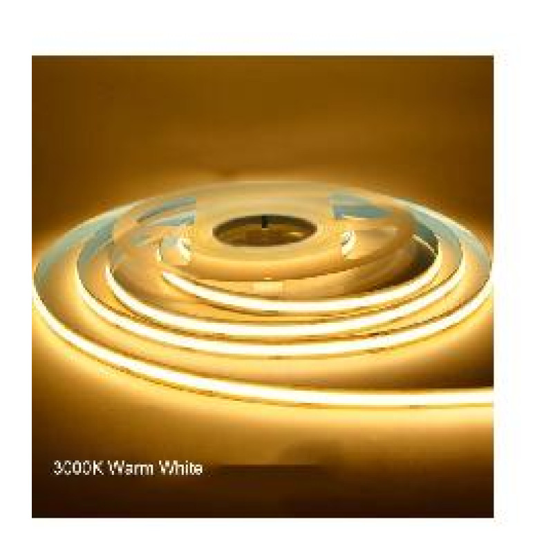 ΛΕΝΤΟΤΑΙΝΙΑ COB 24V IP20 12W 3000k ΜΕ ΑΥΤ/ΤΟ 3Μ 504 LED