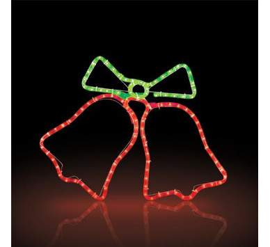 ΣΙΛΟΥΕΤΑ LED 3μ 2ΚΑΜΠΑΝΕΣ&ΤΡΕΧ/ΡΙ ΚΟΚΚ-ΠΡΑΣ (55X55CM) 36VDC