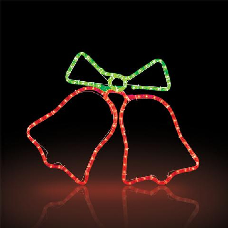 ΣΙΛΟΥΕΤΑ LED 3μ 2ΚΑΜΠΑΝΕΣ&ΤΡΕΧ/ΡΙ ΚΟΚΚ-ΠΡΑΣ (55X55CM) 36VDC