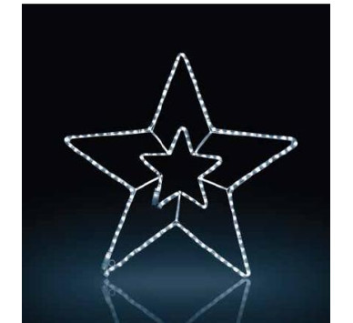 ΣΙΛΟΥΕΤΑ LED 3μ 2πλο ΑΣΤΕΡΙ&ΤΡΕΧ COOL (55X55CM)  36VDC