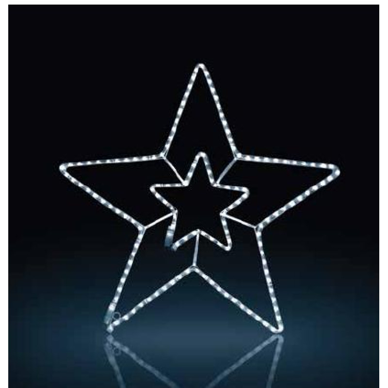 ΣΙΛΟΥΕΤΑ LED 3μ 2πλο ΑΣΤΕΡΙ&ΤΡΕΧ COOL (55X55CM)  36VDC