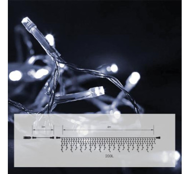 200L LED ΒΡΟΧΗ ΛΕΥΚΟ/ΔΙΑΦΑΝΟ ΕΠΕΚΤΕΙΝΟΜΕΝΗ 4Μ