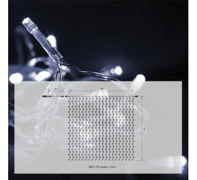 480 LED cool white ΚΟΥΡΤΙΝΑ 3mΧ3m flash,31V/9W IP44