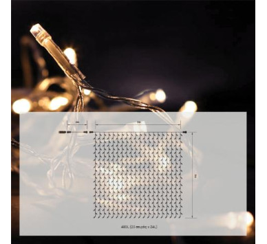 480 LED ΚΟΥΡΤΙΝΑ 3mΧ3m flash ΘΕΡΜΟ ΛΕΥΚΟ ,31V/9W IP44