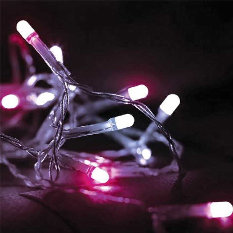 200L LED CLUSTER frosted ΡΟΖ/ΛΕΥΚΟ,ΕΠΕΚΤΑΣΙΜΑ&8προγραμματα