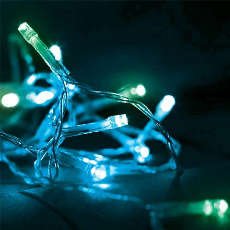 200L LED CLUSTER frosted ΜΠΛΕ/ΠΡΑΣΙΝΟ,ΕΠΕΚΤΑΣΙΜΑ&8προγραμματα