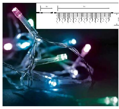 144L LED ΒΡΟΧΗ MULTI/ΔΙΑΦΑΝΟ ΕΠΕΚΤΕΙΝΟΜΕΝΗ&ΚΟΝΤΡΟΛ 3Μ  36V