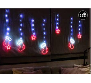 32LED ΚΟΥΡΤΙΝΑ ΑΣΤΕΡΙΑ&ΜΠΟΤΕΣ ΑΣΥΜΕΤΡΑ ΘΕΡΜΟ IP44 3Χ0.52