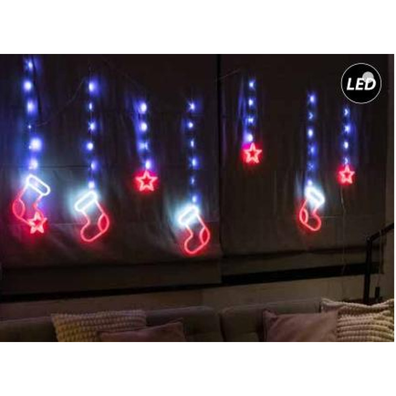 32LED ΚΟΥΡΤΙΝΑ ΑΣΤΕΡΙΑ&ΜΠΟΤΕΣ ΑΣΥΜΕΤΡΑ ΘΕΡΜΟ IP44 3Χ0.52