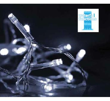 300LED ΙΡ44 ΚΟΥΡΤΙΝΑ WATERFALL ΨΥΧΡΟΛΕΥΚΟ  3mX2m 31V