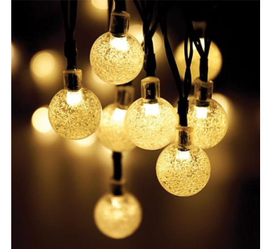 ΗΛΙΑΚΟ 30LED ΜΠΑΛΑΚΙA Φ20mm ΔΙΑΦΑΝA ΘΕΡΜΟ