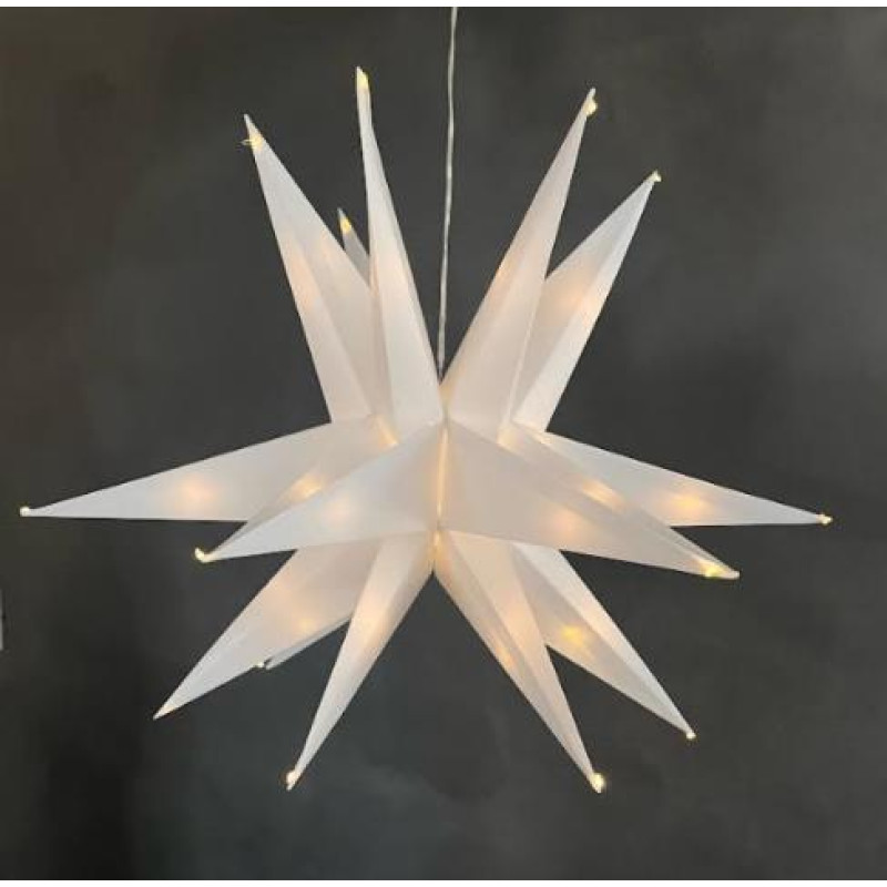 ΑΣΤΕΡΙ  3D PVC 30LED Φ45 ΘΕΡΜΟ ΜΠΑΤΑΡΙΑΣ