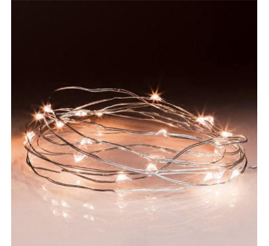30LEDs ΣΥΡΜΑ BRASS/AMBER WARM 3μ ΓΙΑ 3ΑΑ ΜΠΑΤΑΡΙΑ