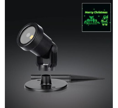 LASER PROJECTOR SANTA + MERRY CHRISTMAS ΚΟΚ/ΠΡΑΣ &TIMER