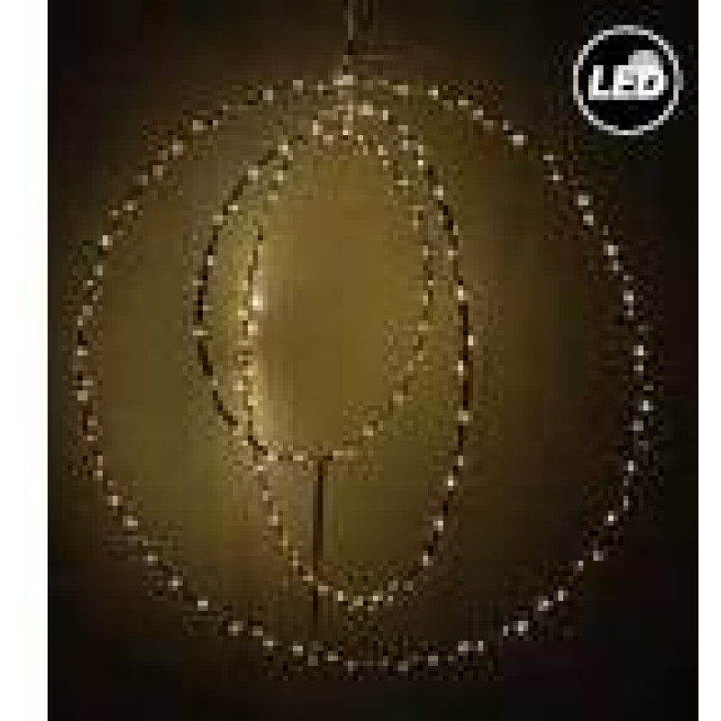 Μεταλλική περιστρεφόμενη μπάλα 250LED Φ60/50/33