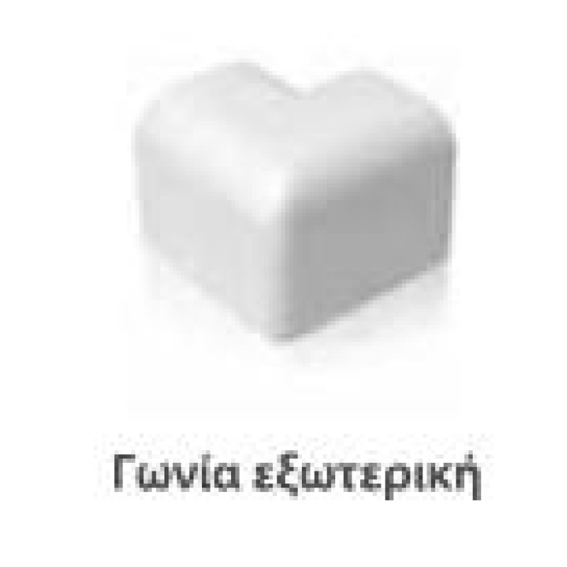 ΓΩΝΙΑ ΕΞΩΤΕΡΙΚΗ ΓΙΑ ΚΑΝΑΛΙ 75Χ60mm AIRCON LINEME