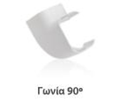 ΓΩΝΙΑ 90`ΕΠΙΠΕΔΗ ΓΙΑ ΚΑΝΑΛΙ 75Χ60mm AIRCON LINEME