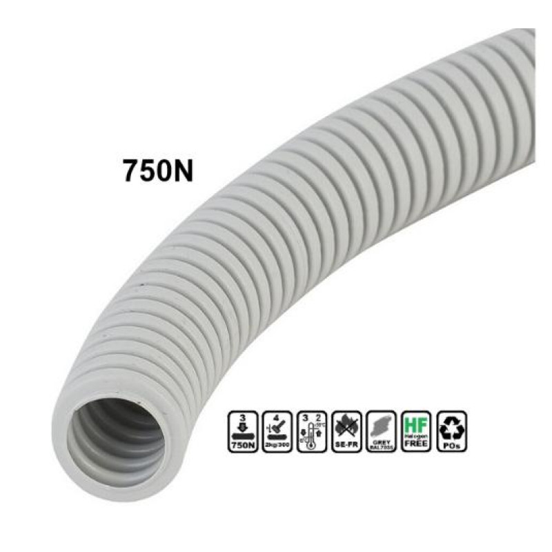 ΣΠΙΡΑΛ Φ20 750N ΓΚΡΙ ΕΞΩΤΕΡΙΚΩΝ ΕΓΚΑΤΑΣΤΑΣΕΩΝ PANATUBE