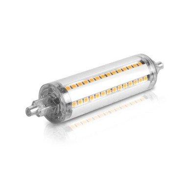 LED DIMABLE R7S ΔΙΑΦΑΝΗ 118mm 9W 2800k 810LM 360D MEGAMAN