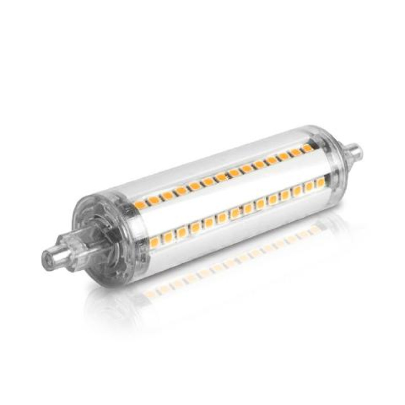 LED DIMABLE R7S ΔΙΑΦΑΝΗ 118mm 9W 2800k 810LM 360D MEGAMAN
