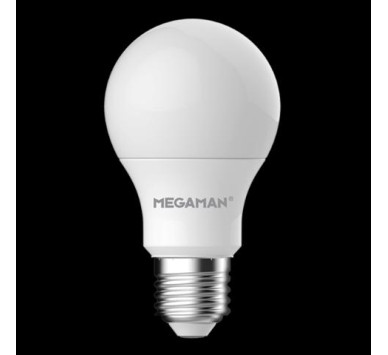 LED Α60 ΜΑΤ 8.6W E27 2800k 810LΜ 330D MEGAMAN
