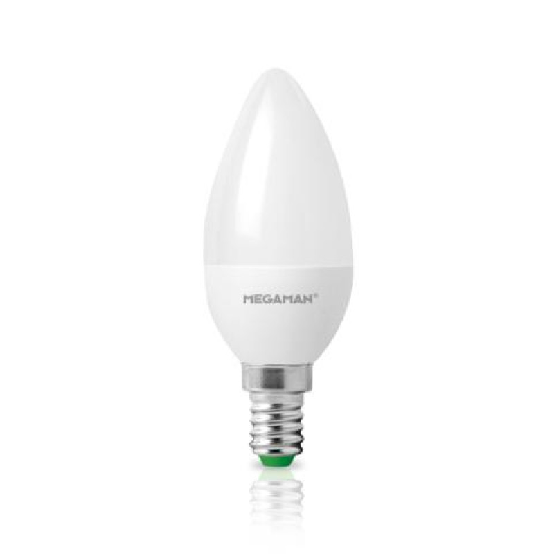 LED C37 ΚΕΡΙ ΜΑΤ 4.9W E14 4000k 470LM 330D MEGAMAN