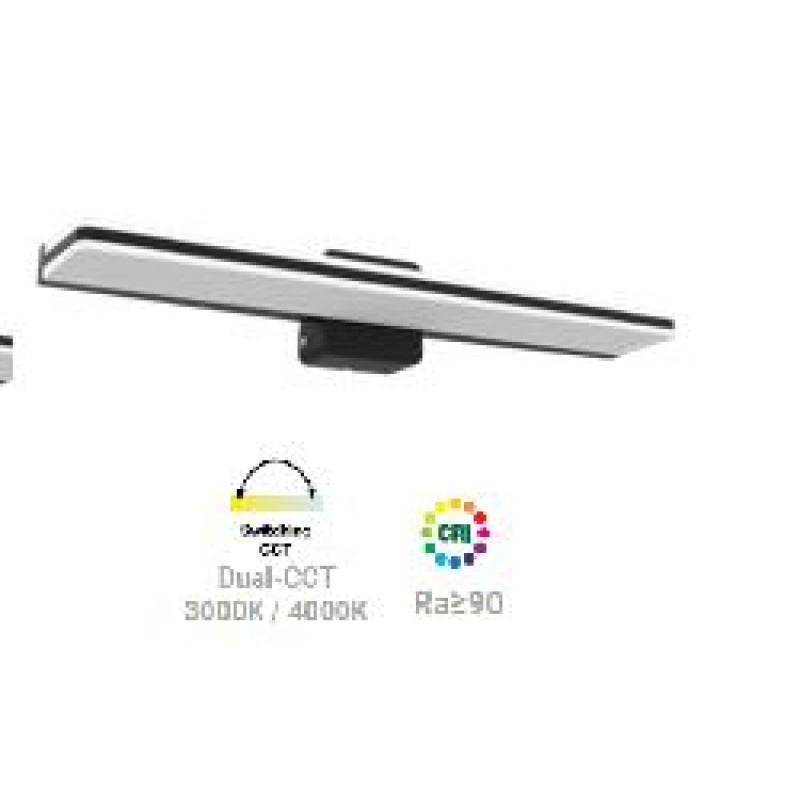 ΦΩΤΙΣΤΙΚΟ ΠΙΝΑΚΩΝ LED 24W 3/4000k 1800l IP44 60cm ΜΑΥΡΟ MARS