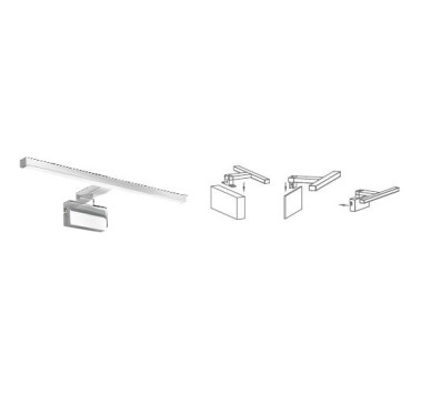 ΦΩΤΙΣΤΙΚΟ ΠΙΝΑΚΩΝ LED 13W 3000k 1350l IP44 60cm ΛΕΥΚΟ JUPITER