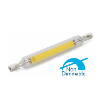 LED R7S ΔΙΑΦΑΝΗ 118mm 8W 3000k 900LM 360D ΦOSME