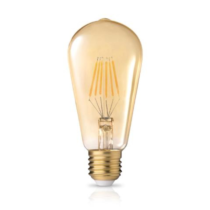 LED FILAMENT DIMABLE ST64 GOLDEN E27 8W 2200k 720LM 360D ΦOSME